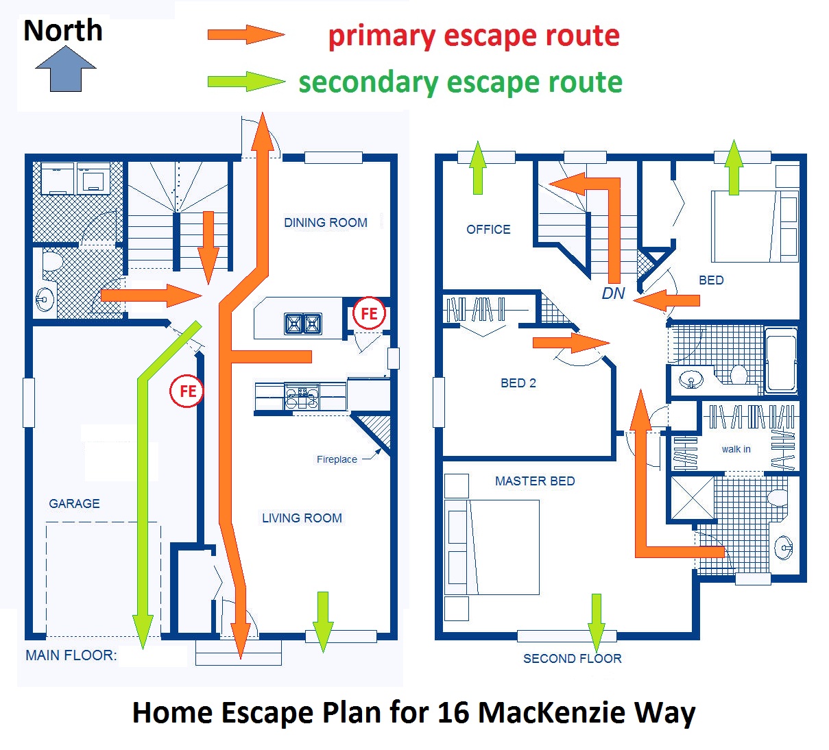 Example Of Fire Evacuation Plan For Home